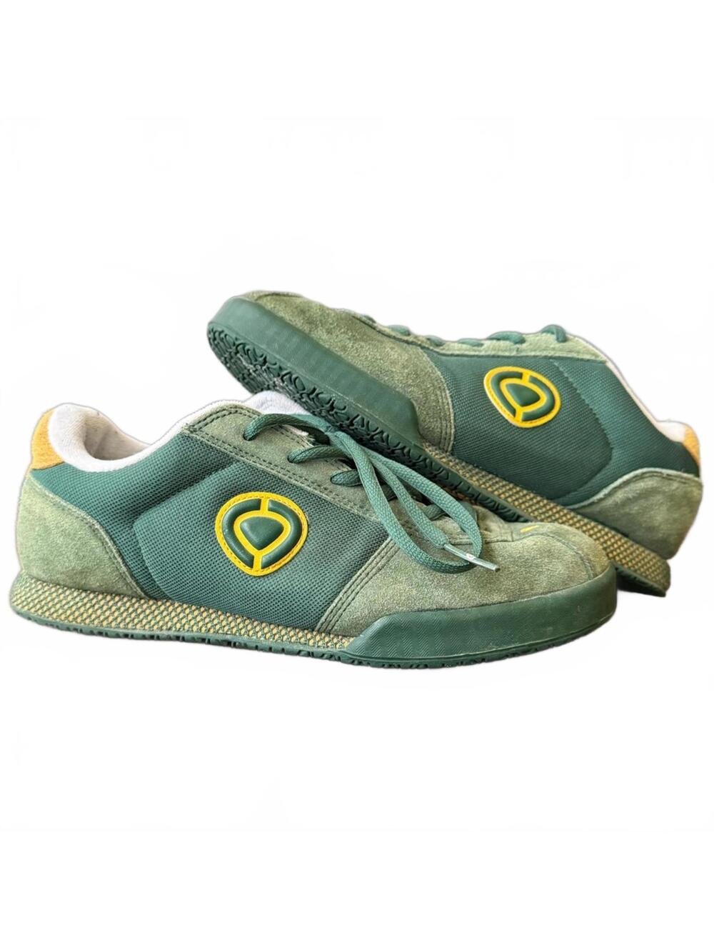 Vintage Circa CX101 Green Suede Retro Y2K Skate Sneakers Size 10
